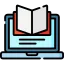 Education icon symbolizing academic and online learning