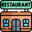 Food and restaurant icon showcasing culinary services